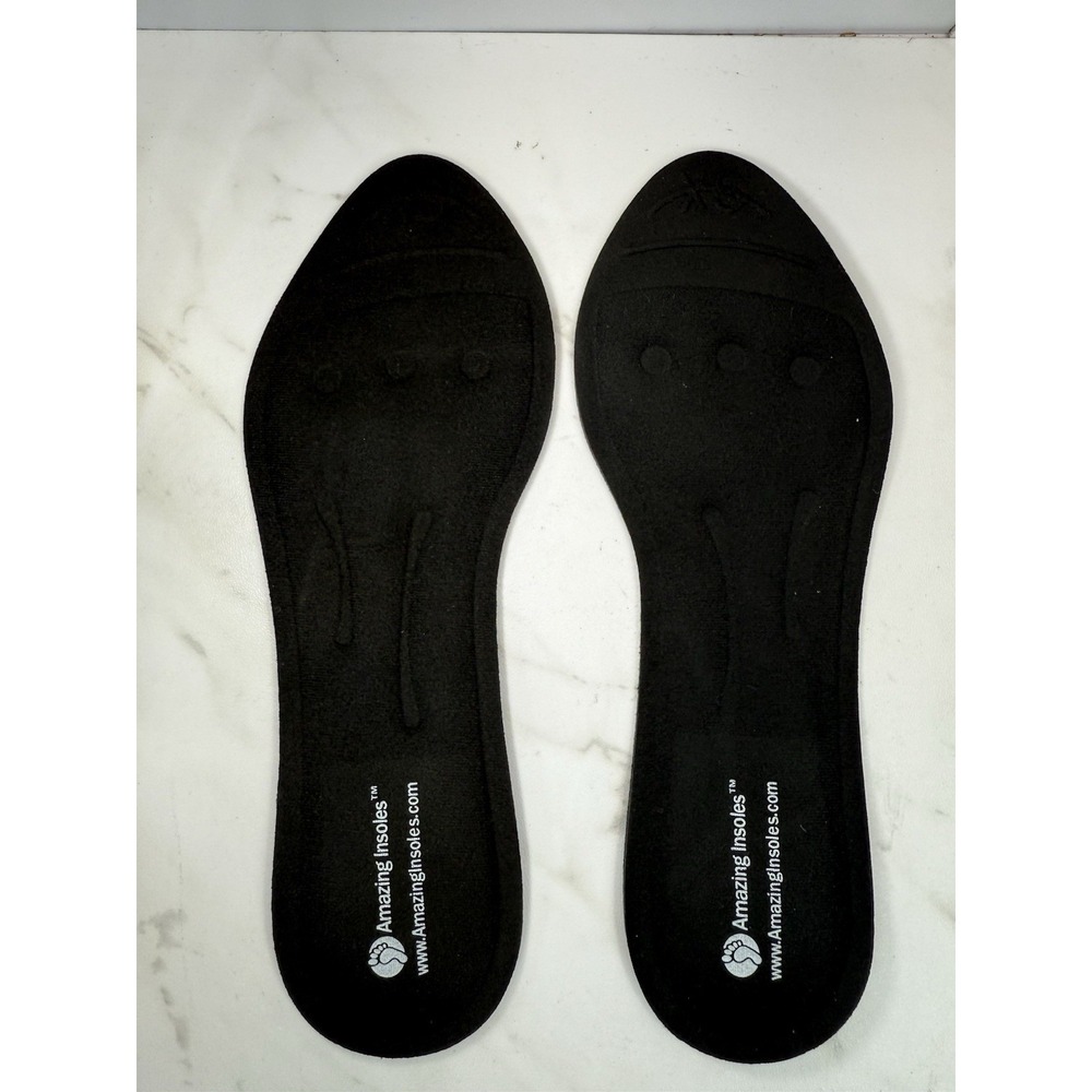 Amazing Insoles✨Superior‎ Therapeutic Massaging Insoles✨Women's 5-6.5✨Black